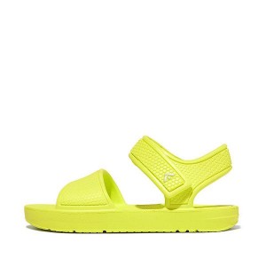 Kids' FitFlop Iqushion Toddler Ergonomic Back-Strap Sandals Yellow | 562DKRVWJ