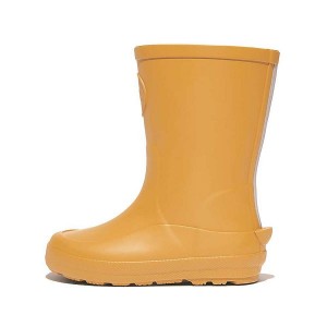 Kids' FitFlop Wonderwelly Toddler Ergonomic Rain Boots Yellow | 074UADREI