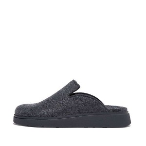 Men's FitFlop Gen-Ff E01 Felt Mules Navy | 517NUGRSH