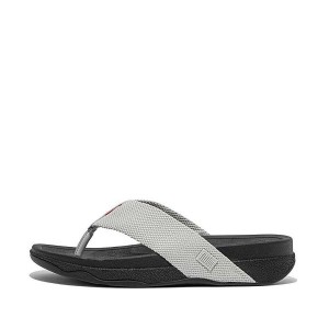 Men's FitFlop Surfer Toe-Post Sandals Grey | 893LTCEXV