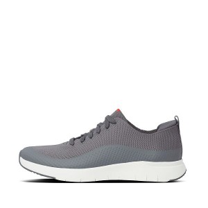 Men's FitFlop Uberknit Ever Knit Sneakers Grey | 297ERLJYC