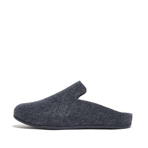 Women's FitFlop Chrissie Ii E01 Haus Felt Slippers Navy | 718EUKIMS