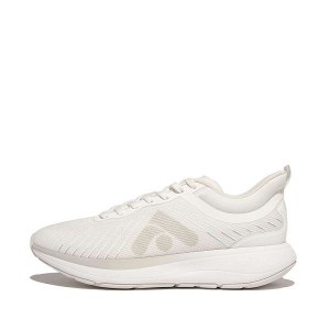 Women's FitFlop Ff-Runner Mesh Sports Running Shoes White | 869BZSOIM