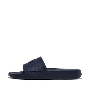 Women's FitFlop Iqushion Pool Slides Navy | 279DFEIMG