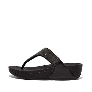 Women's FitFlop Lulu Opul Toe-Post Sandals Black | 978UEVHYB