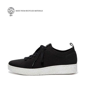 Women's FitFlop Rally E01 Multi Knit Sneakers Black | 430ZVFIBW