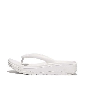 Women's FitFlop Relieff Recovery Toe-Post Sandals White | 759BKAWOL