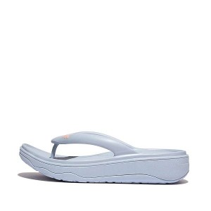 Women's FitFlop Relieff Recovery Toe-Post Sandals Blue | 831ULTMSX