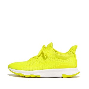 Women's FitFlop Vitamin Ffx Glow In The Dark Knit Sports Sneakers Light Green | 903IYGEZA