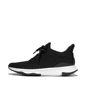 Women's FitFlop Vitamin Ffx Knit Sports Sneakers Black | 381LSQPEK