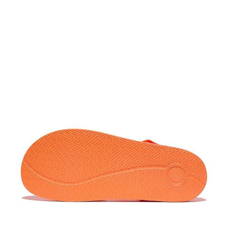 Kids' FitFlop Iqushion Junior Ombre Ergonomic Back-Strap Sandals Red / Coral | 240QVIORH