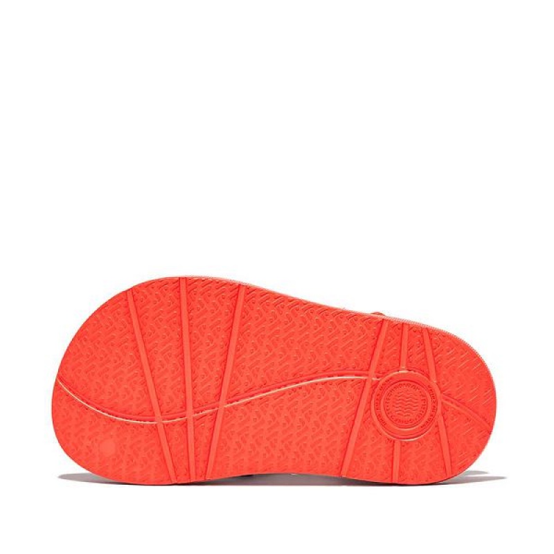 Kids' FitFlop Iqushion Toddler Ergonomic Back-Strap Sandals Orange | 429JCHXNB