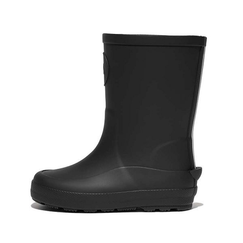 Kids\' FitFlop Wonderwelly Toddler Ergonomic Rain Boots Black | 159QXUWIG