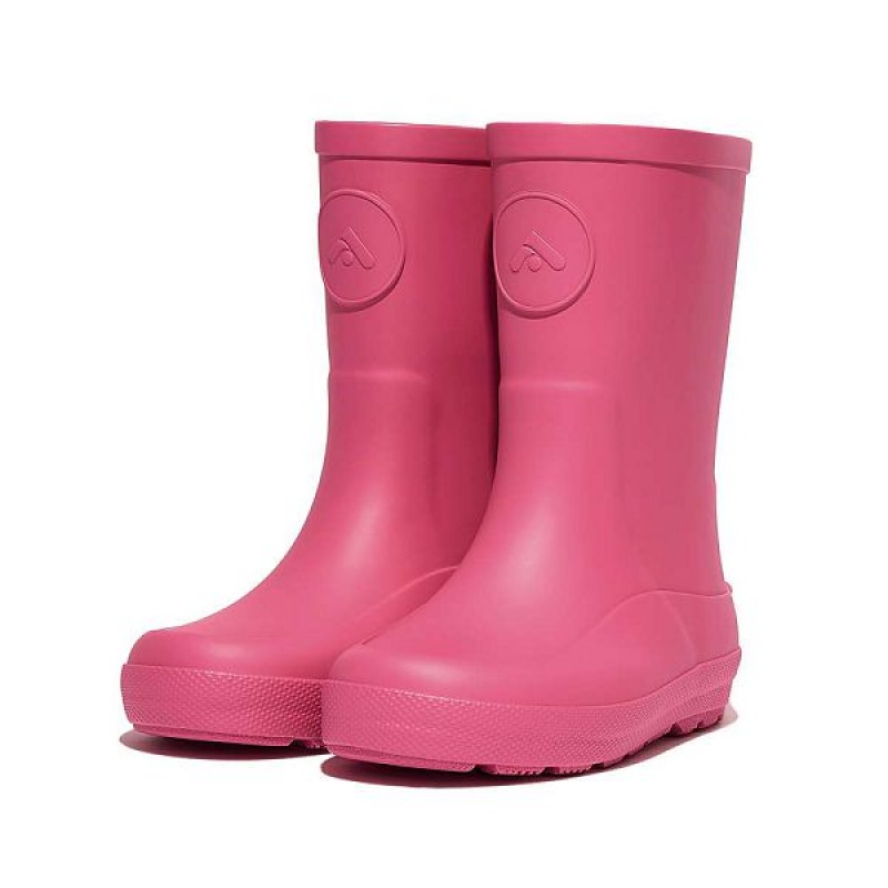 Kids' FitFlop Wonderwelly Toddler Ergonomic Rain Boots Pink | 046IPHGCB