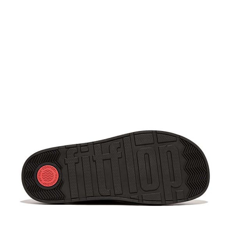 Men's FitFlop Gen-Ff E01 Felt Mules Black | 857HOVERD