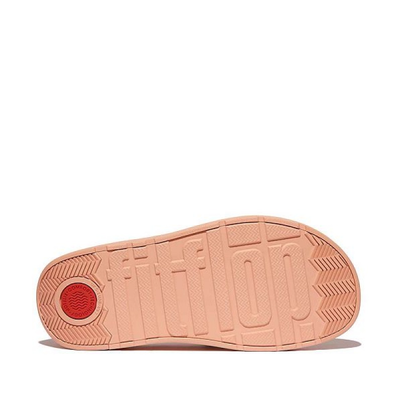 Women's FitFlop Gen-Ff Padded Strap Leather Toe-Post Sandals Brown / Coral | 692CMAEQX