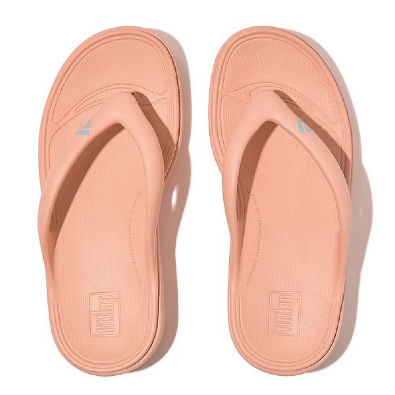 Women's FitFlop Relieff Recovery Toe-Post Sandals Coral | 291EGIRMY