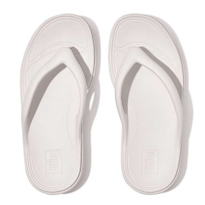 Women's FitFlop Relieff Recovery Toe-Post Sandals White | 759BKAWOL