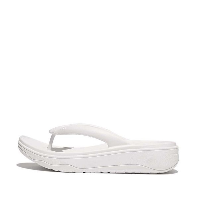 Women\'s FitFlop Relieff Recovery Toe-Post Sandals White | 759BKAWOL