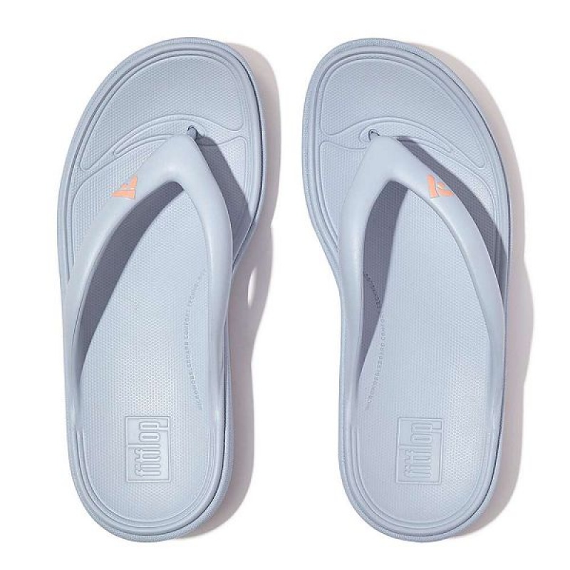 Women's FitFlop Relieff Recovery Toe-Post Sandals Blue | 831ULTMSX