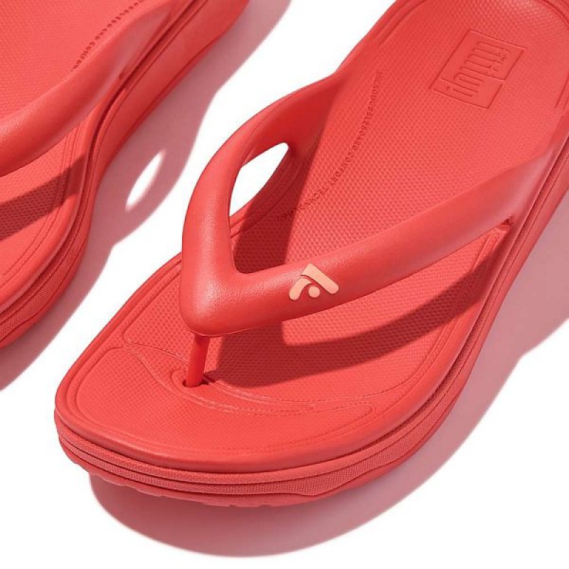 Women's FitFlop Relieff Recovery Toe-Post Sandals Red / Coral | 618YPAELD