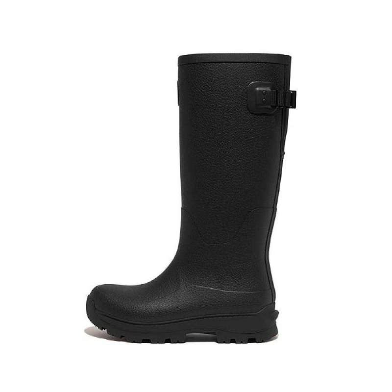 Women\'s FitFlop Wonderwelly Atb High Performance Tall Wellington Rain Boots Black | 068HNKMVX