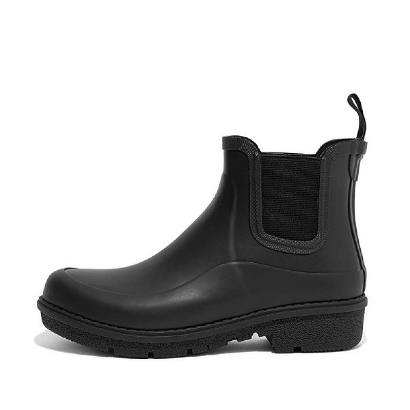 Women\'s FitFlop Wonderwelly Chelsea Rain Boots Black | 935PFNJZX